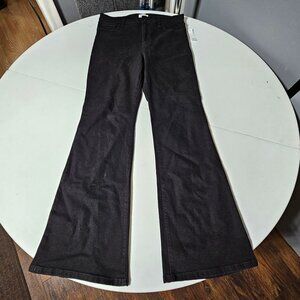 Jessica Simpson high rise zip up flare jean size 12